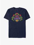 Disney Pixar Coco Un Poco Loco Floral Emb T-Shirt, NAVY, hi-res