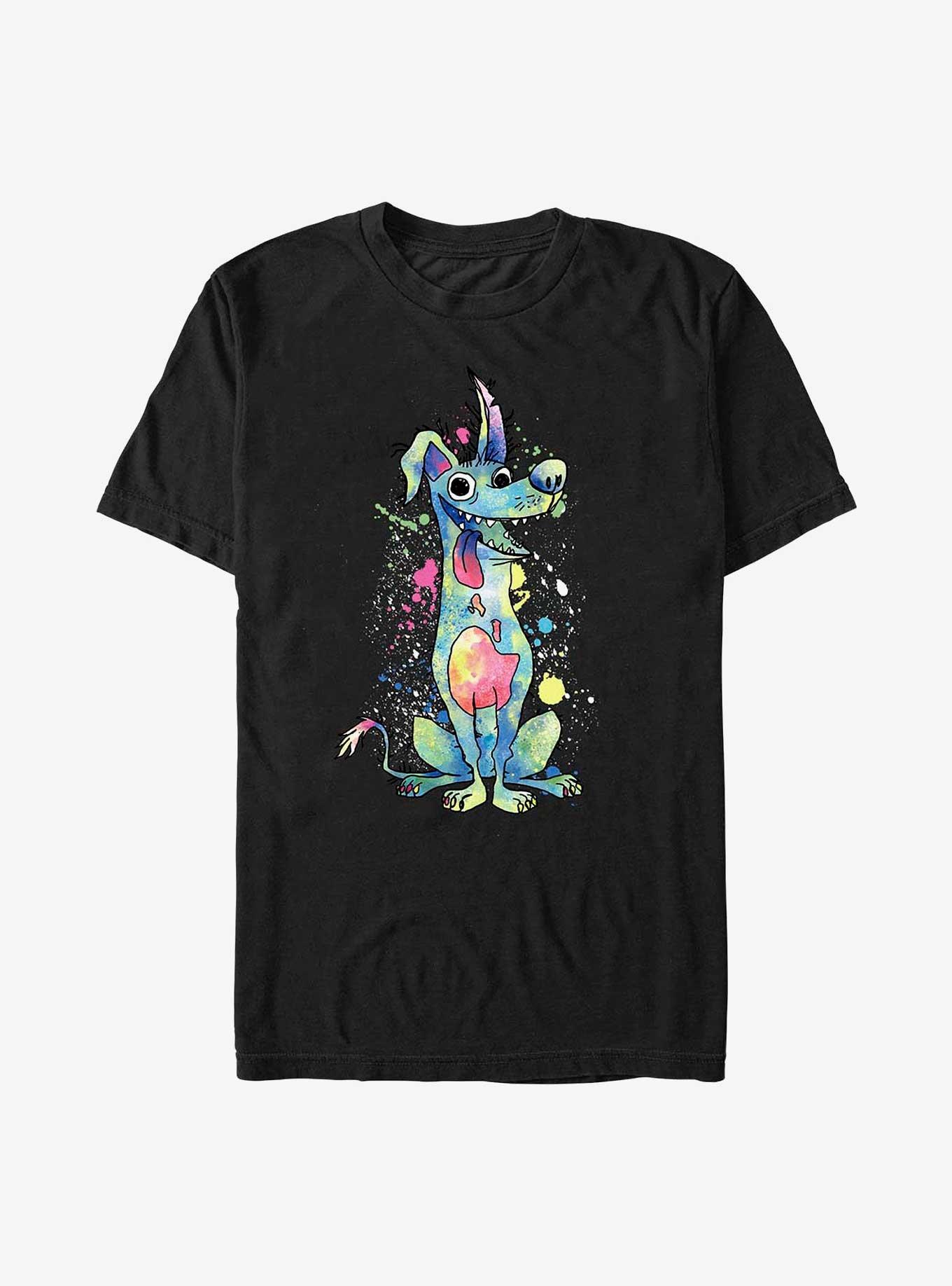 Disney Pixar Coco Watercolor Dante T-Shirt, BLACK, hi-res