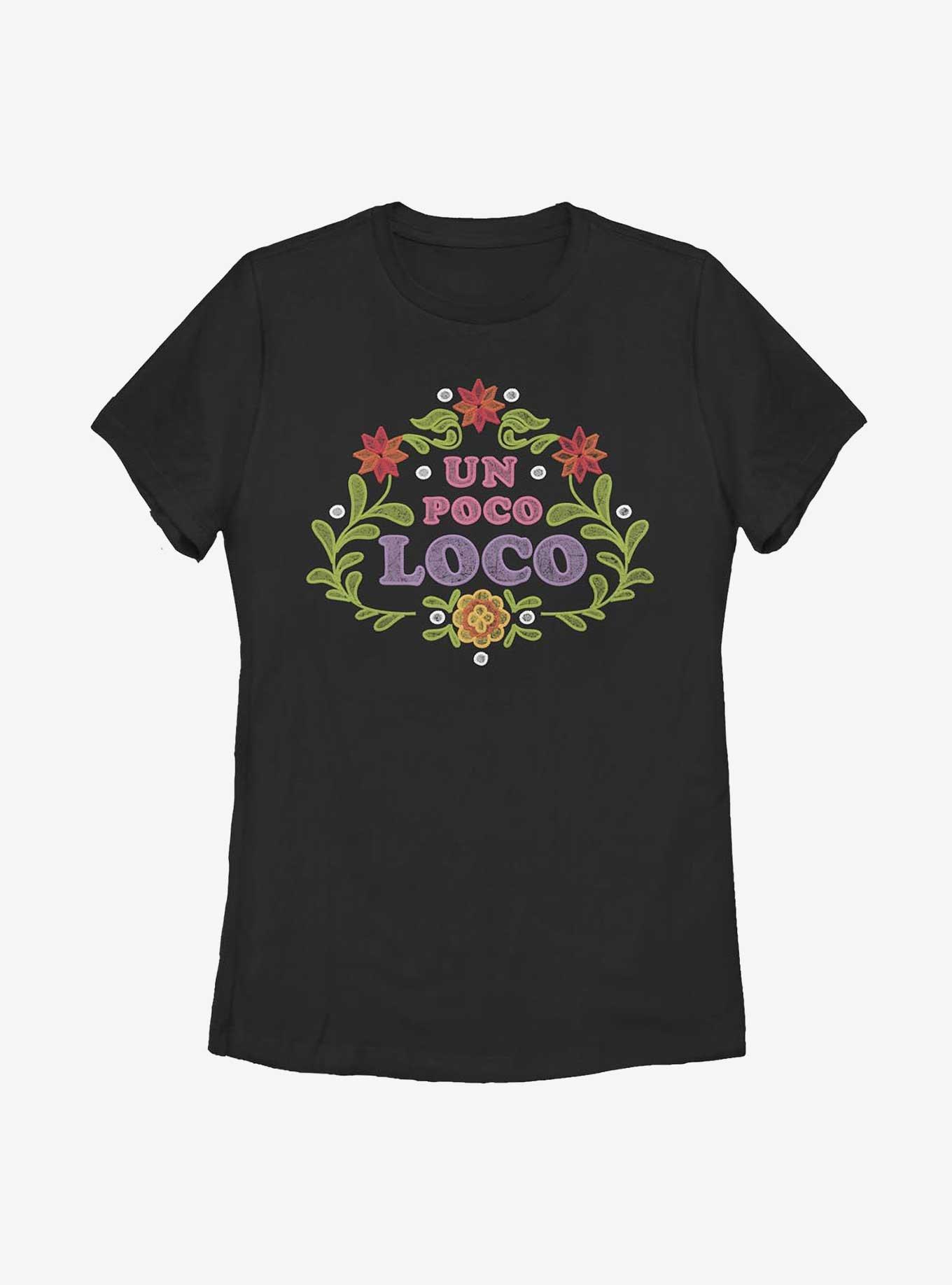 Disney Pixar Coco Un Poco Loco Floral Emb Womens T-Shirt, , hi-res
