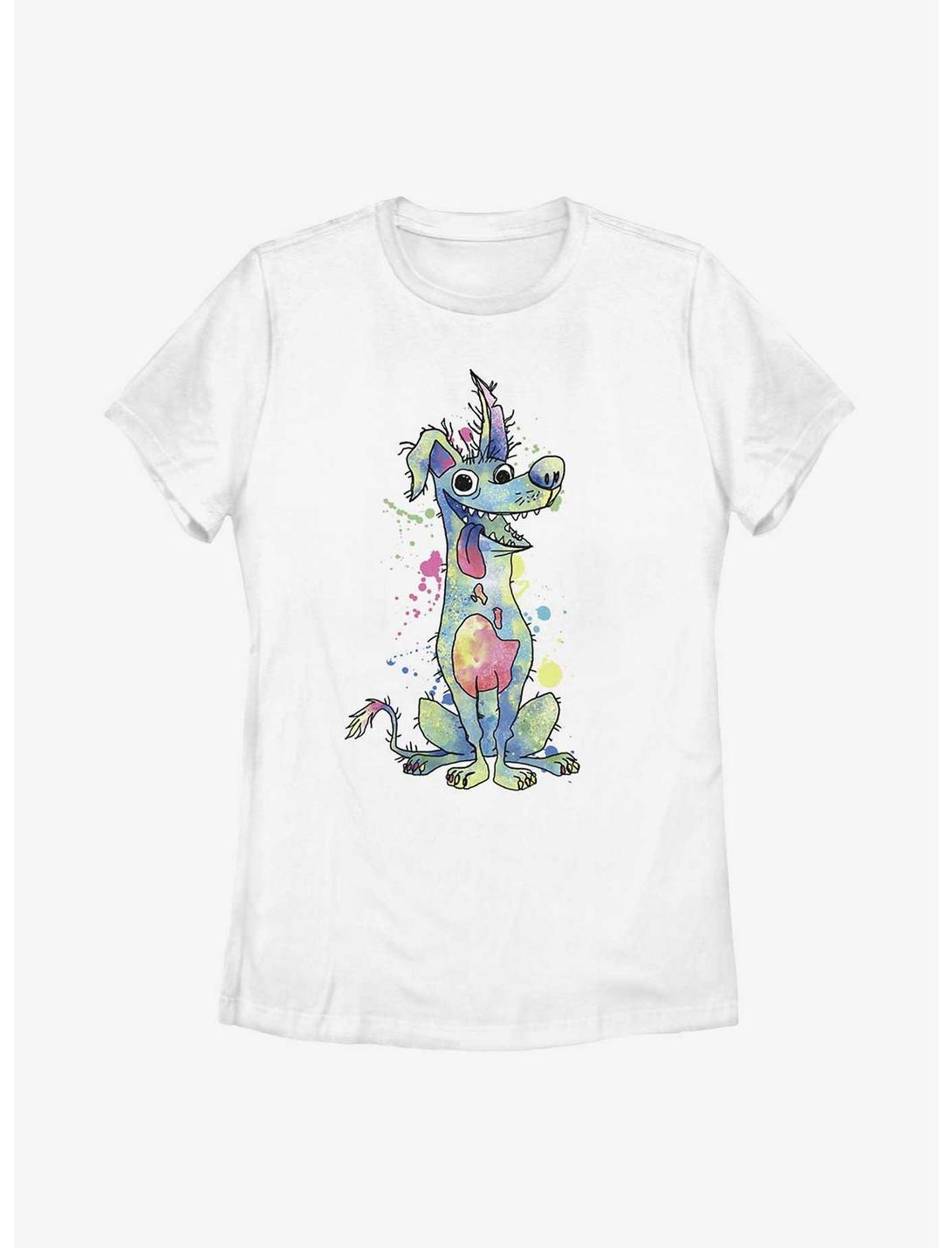 Disney Pixar Coco Watercolor Dante Womens T-Shirt, WHITE, hi-res