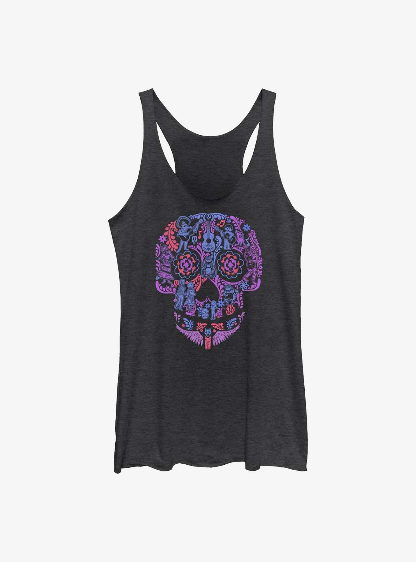 Disney Pixar Coco Skull Womens Tank Top, , hi-res