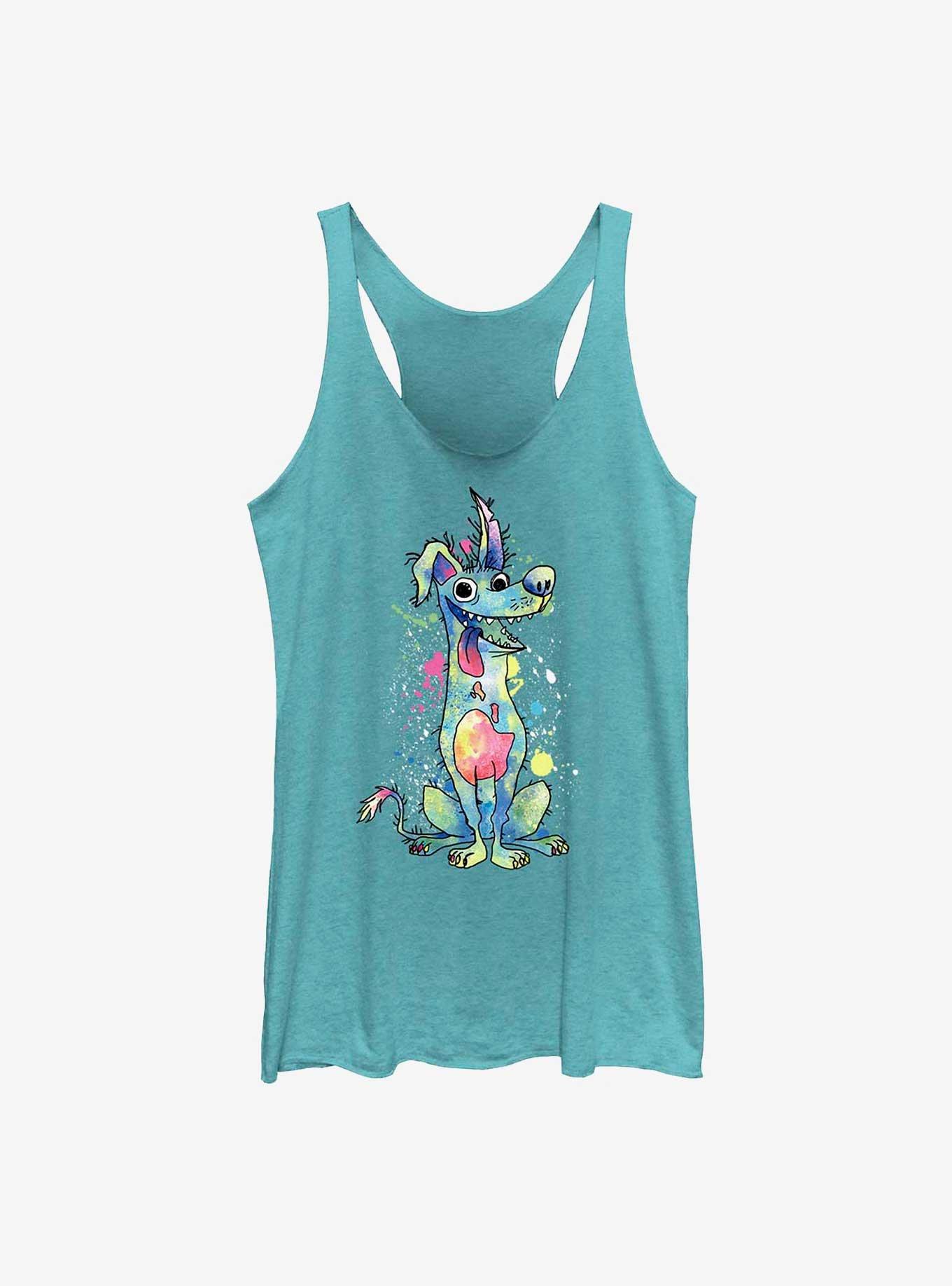 Disney Pixar Coco Watercolor Dante Womens Tank Top, TAHI BLUE, hi-res