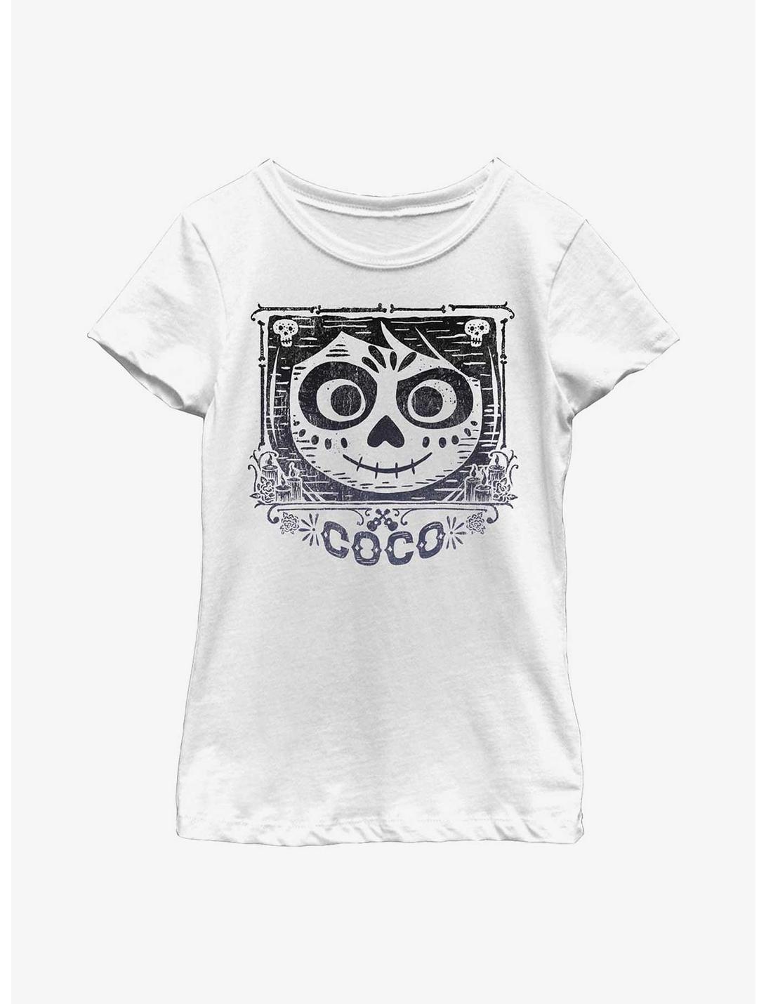 Disney Pixar Coco Seizure Eyes Youth Girls T-Shirt, WHITE, hi-res