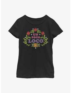 Disney Pixar Coco Un Poco Loco Floral Emb Youth Girls T-Shirt, , hi-res