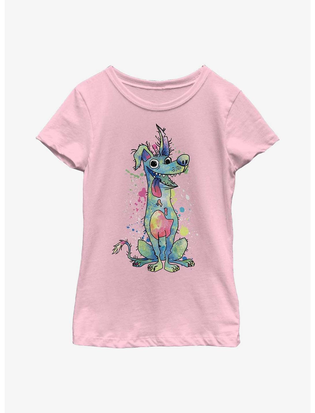Disney Pixar Coco Watercolor Dante Youth Girls T-Shirt, PINK, hi-res