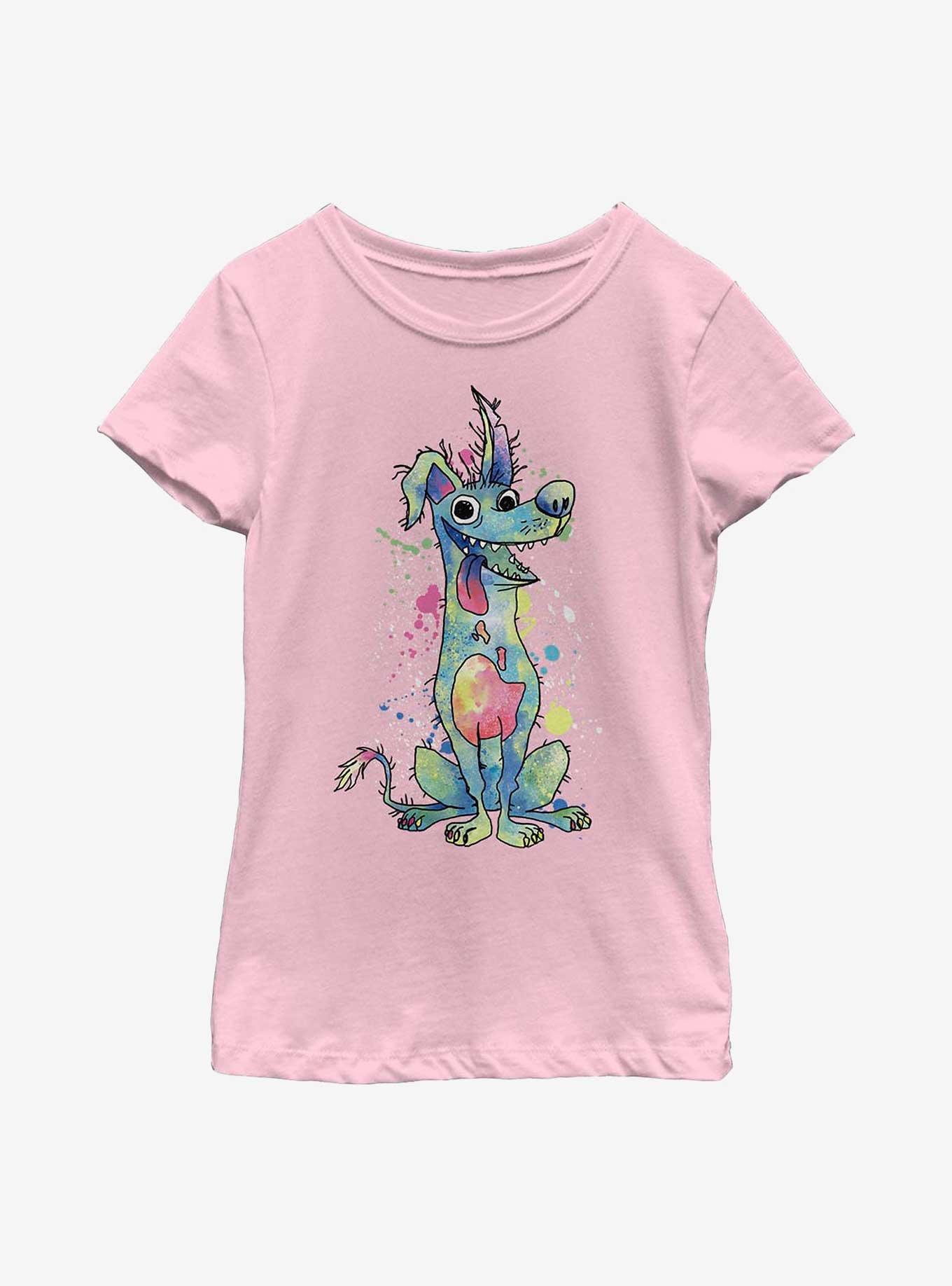 Disney Pixar Coco Watercolor Dante Youth Girls T-Shirt, , hi-res