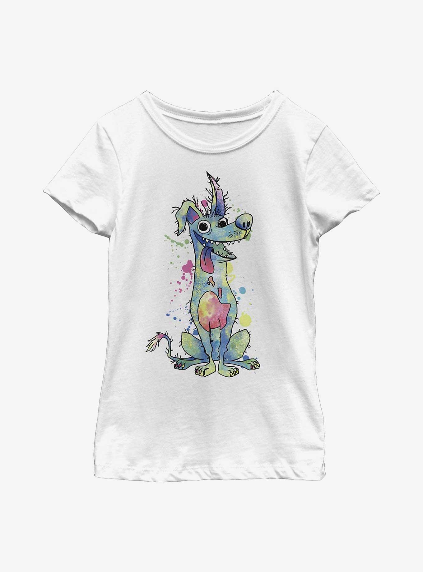 Disney Pixar Coco Watercolor Dante Youth Girls T-Shirt, , hi-res