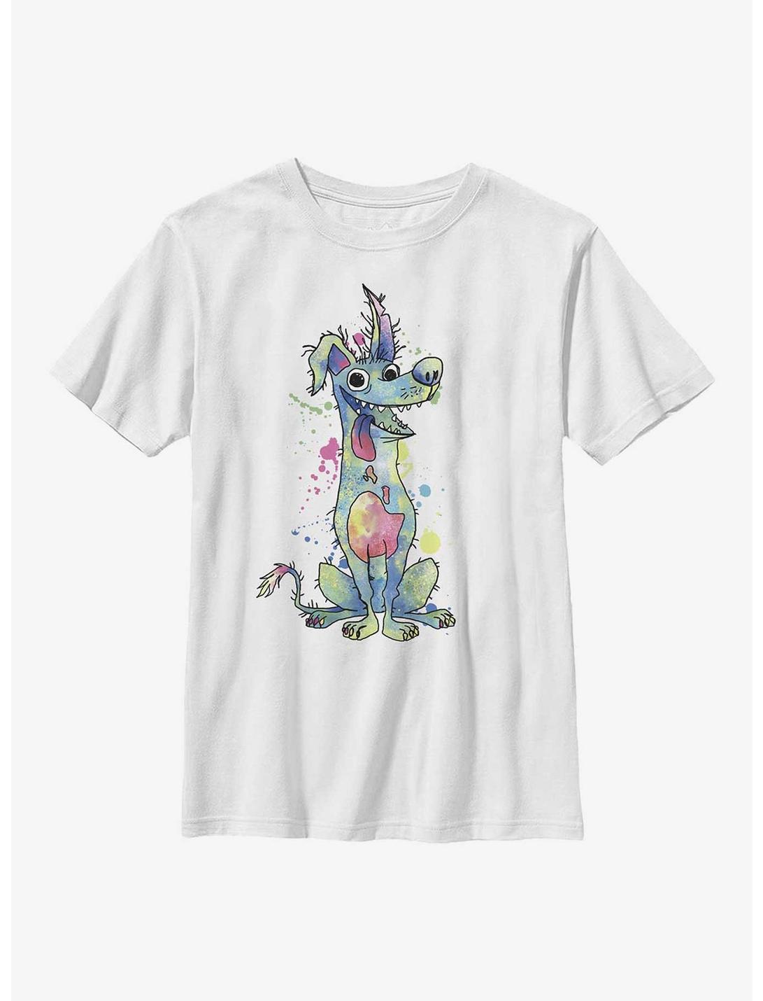 Disney Pixar Coco Watercolor Dante Youth T-Shirt, WHITE, hi-res