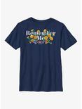 Disney Pixar Coco Remember Marigolds Youth T-Shirt, NAVY, hi-res