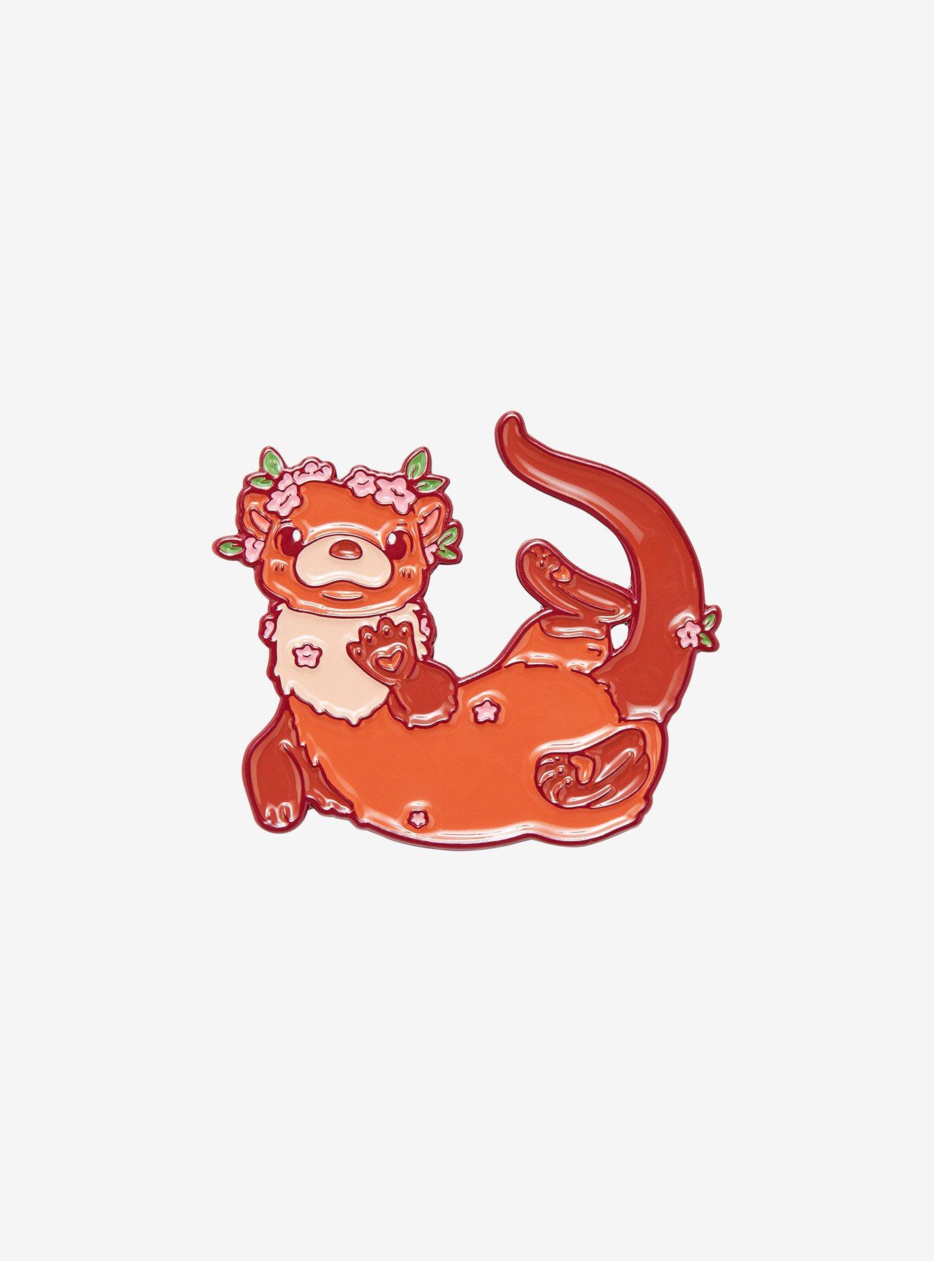 Sakura Blossom Otter Enamel Pin By Naomi Lord Art | Hot Topic