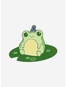 Frog Party Hat Enamel Pin, , hi-res