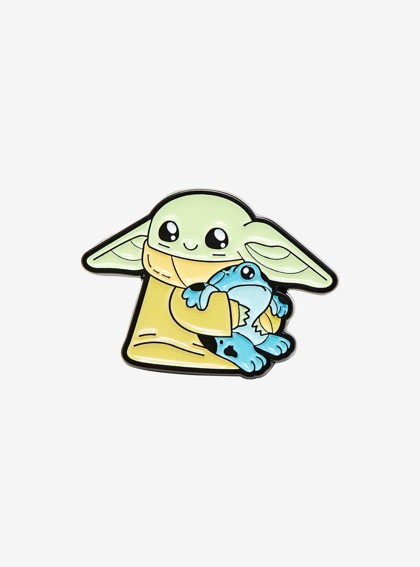 Star Wars The Mandalorian Chibi The Child & Frog Enamel Pin, , hi-res
