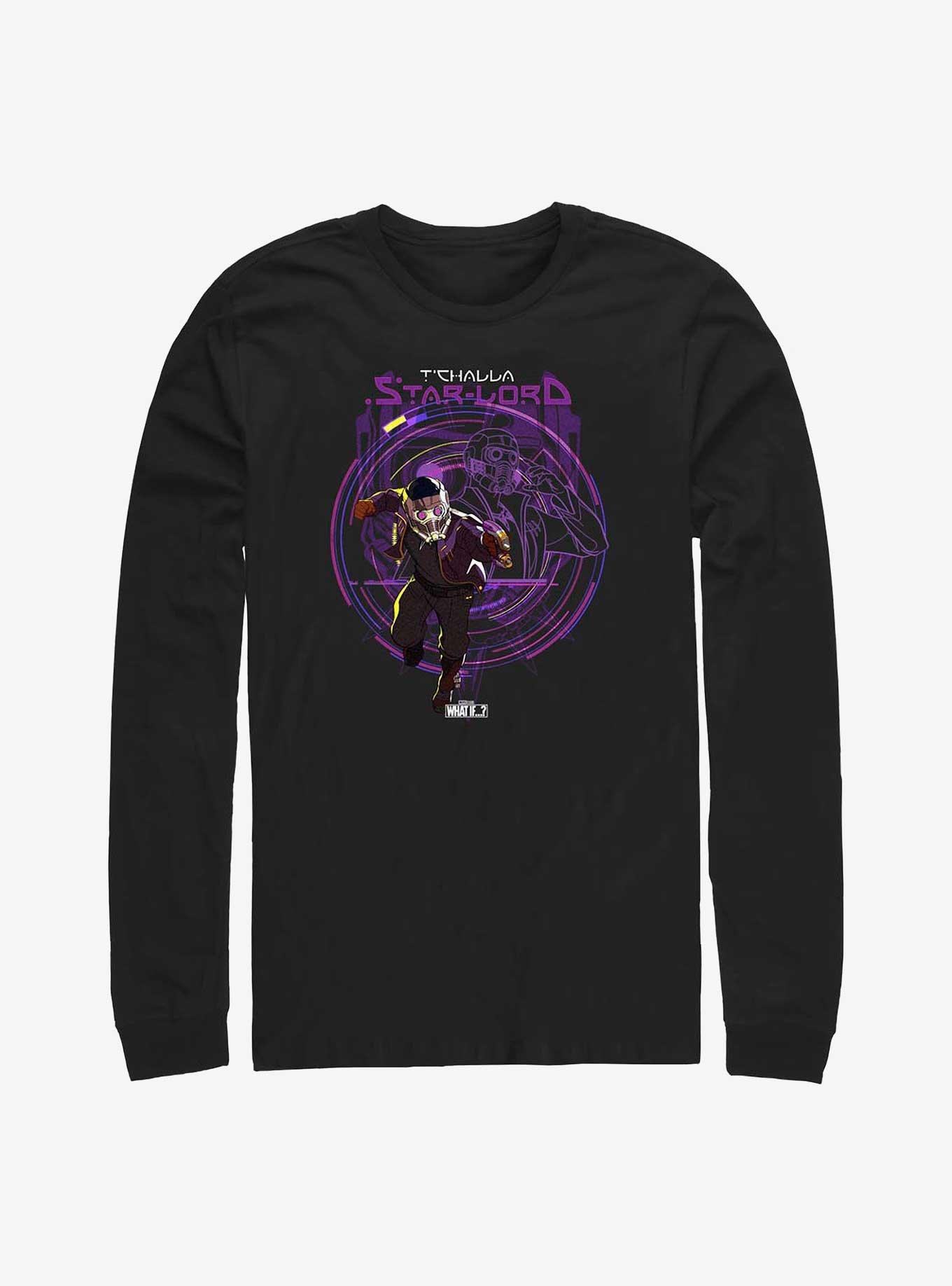 Marvel What If...? T'Challa Star-Lord Long-Sleeve T-Shirt, , hi-res