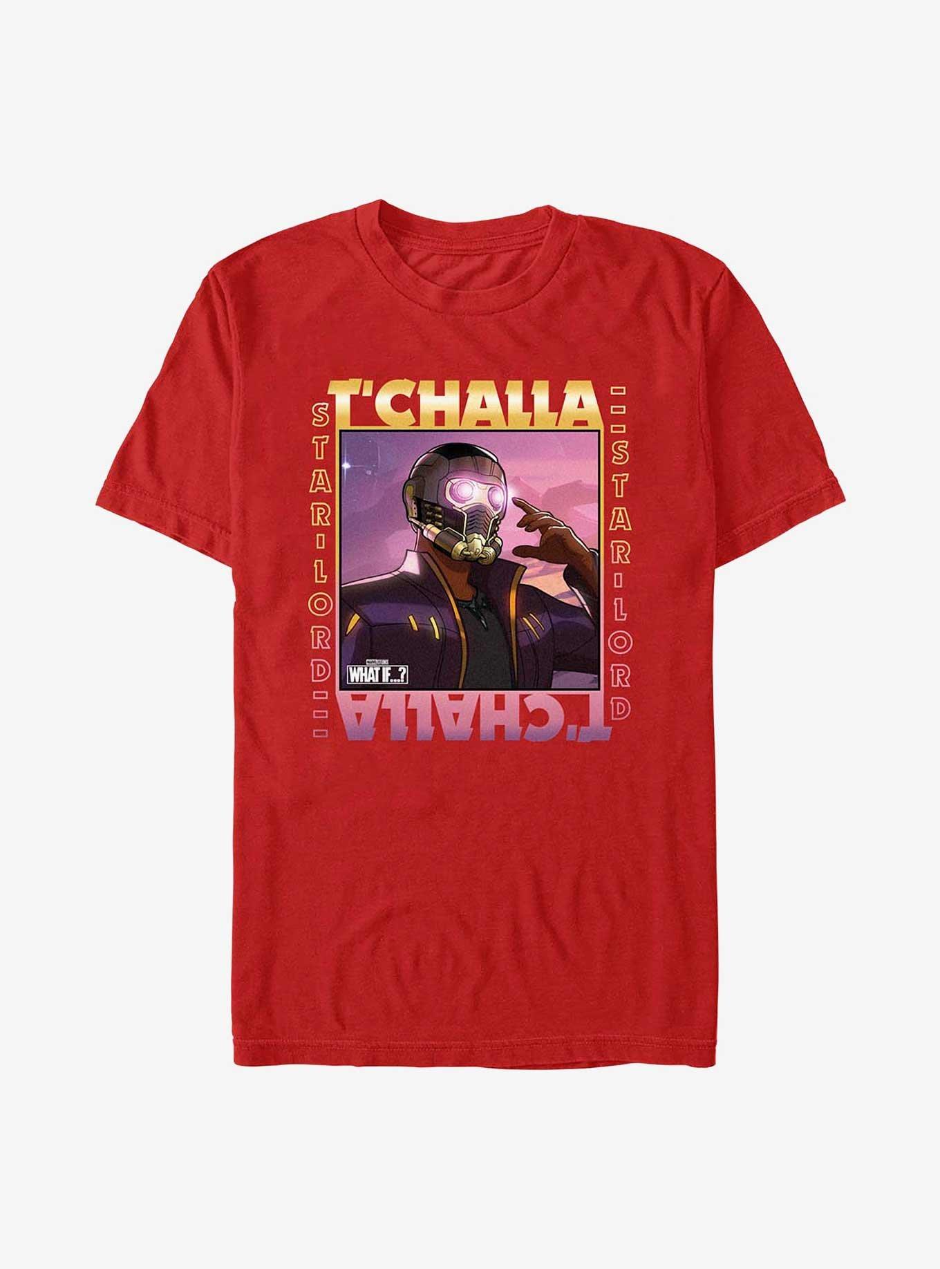 Marvel What If...? T'Challa Star-Lord T-Shirt, RED, hi-res