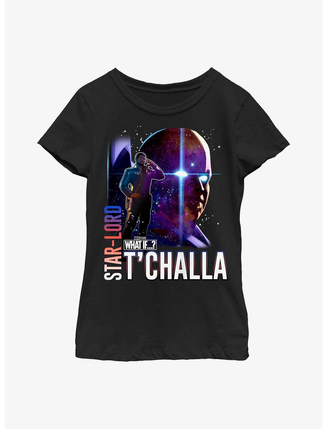 Marvel What If...? Watcher T'Challa Youth Girls T-Shirt, BLACK, hi-res