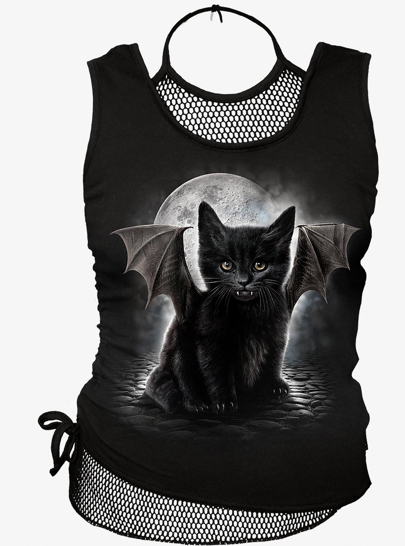 Bat Cat 2 in 1 Mesh Halter Top, , hi-res