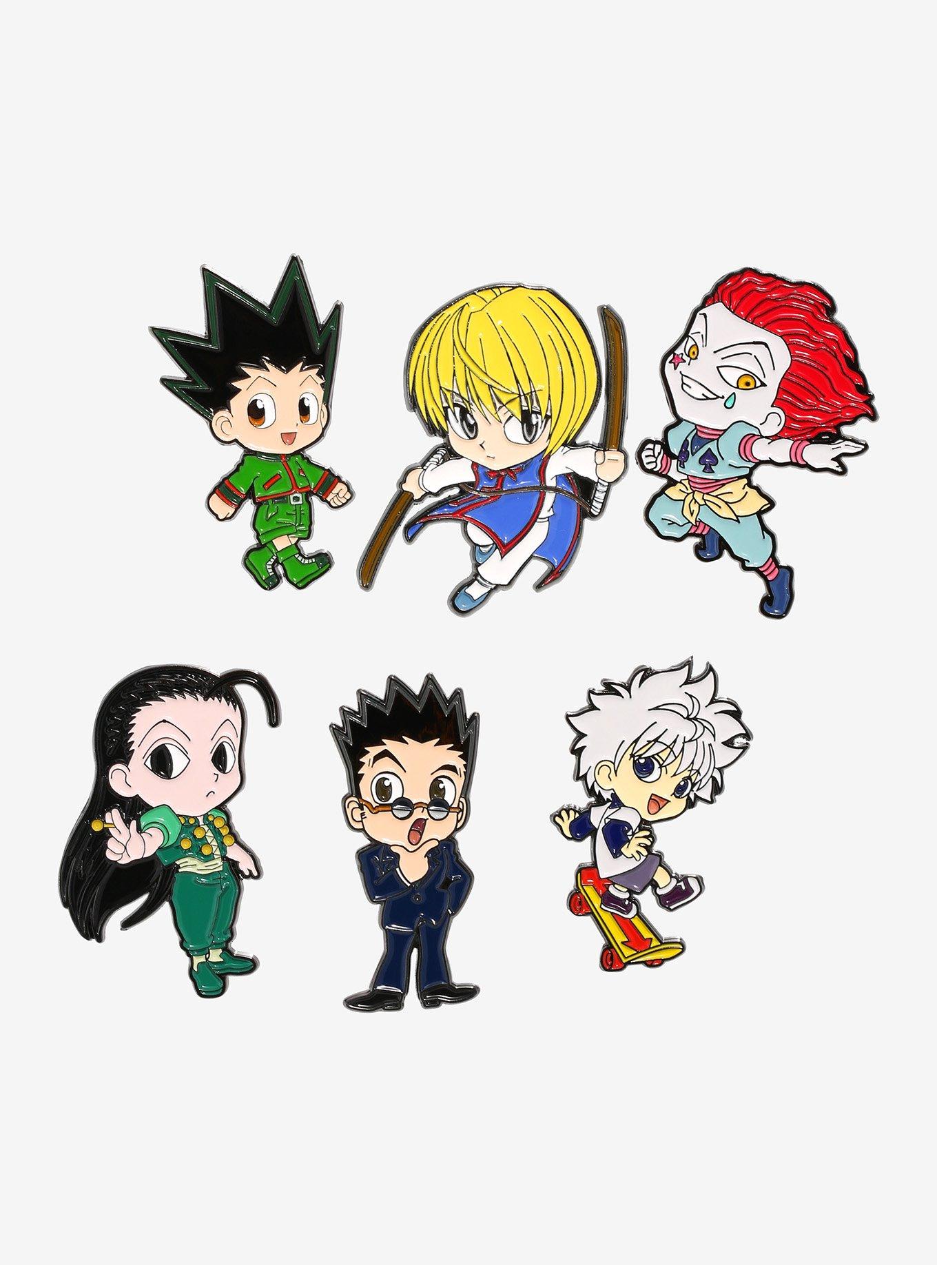 Hunter X Hunter Character 4 Pack Lapel Pin Set