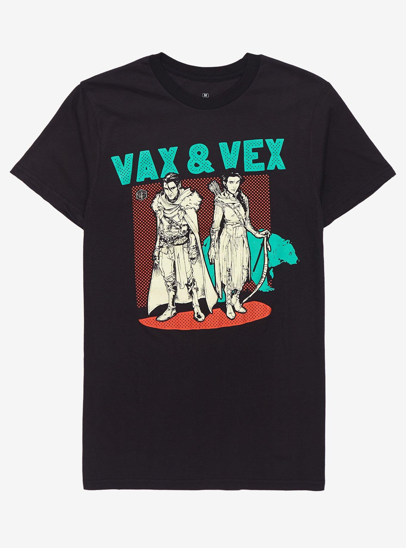 Critical Role Vax & Vex T-Shirt, BLACK, hi-res