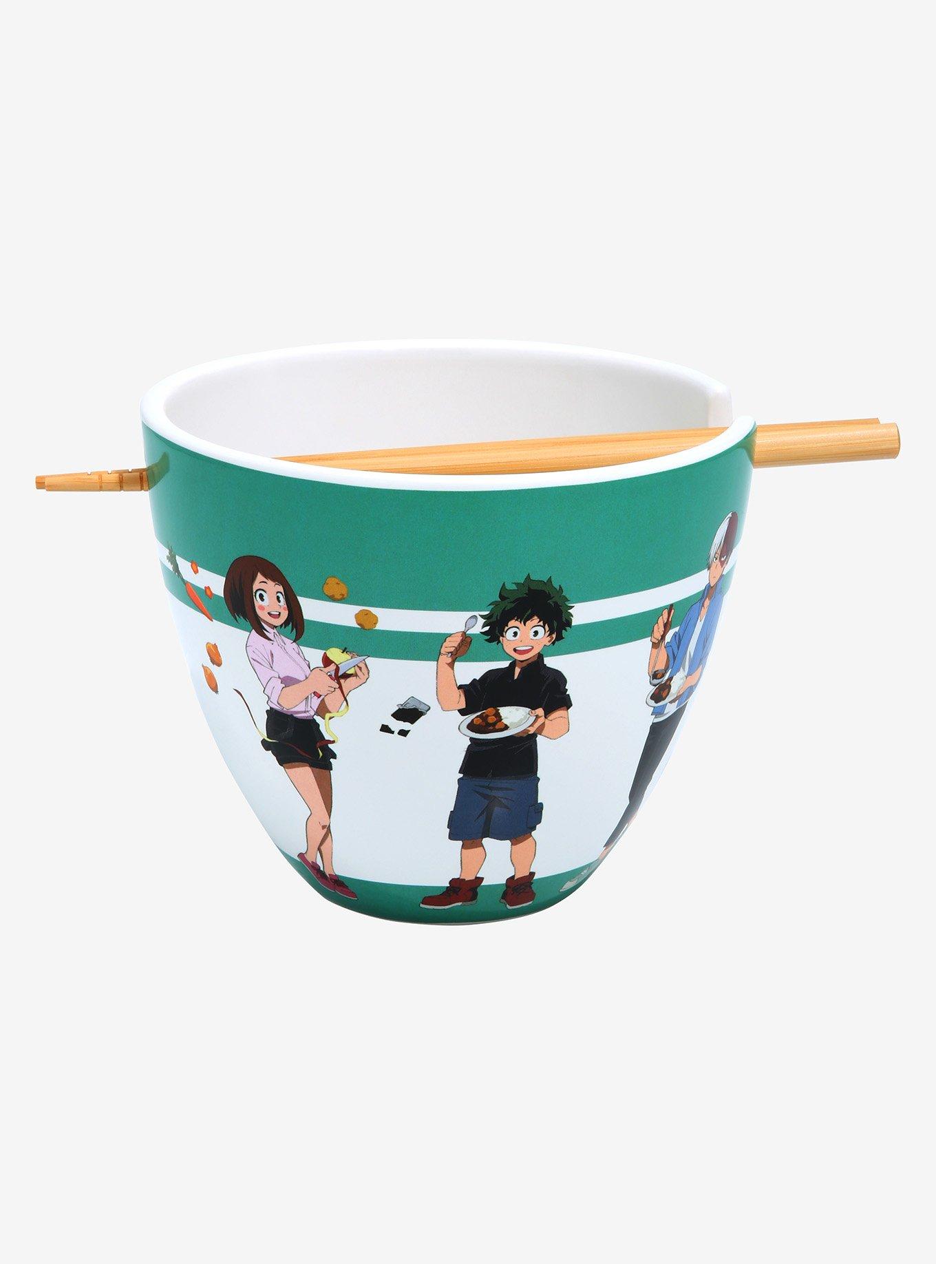 My Hero Academia Cooking Characters Ramen Bowl and Chopsticks, , hi-res