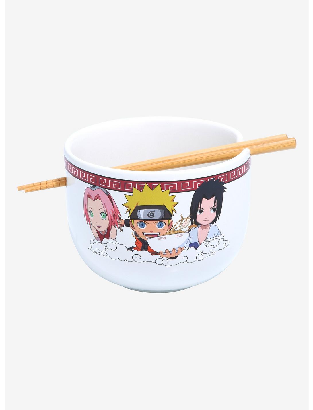 Naruto Shippuden Chibi Team 7 Trio Ramen Bowl with Chopsticks, , hi-res