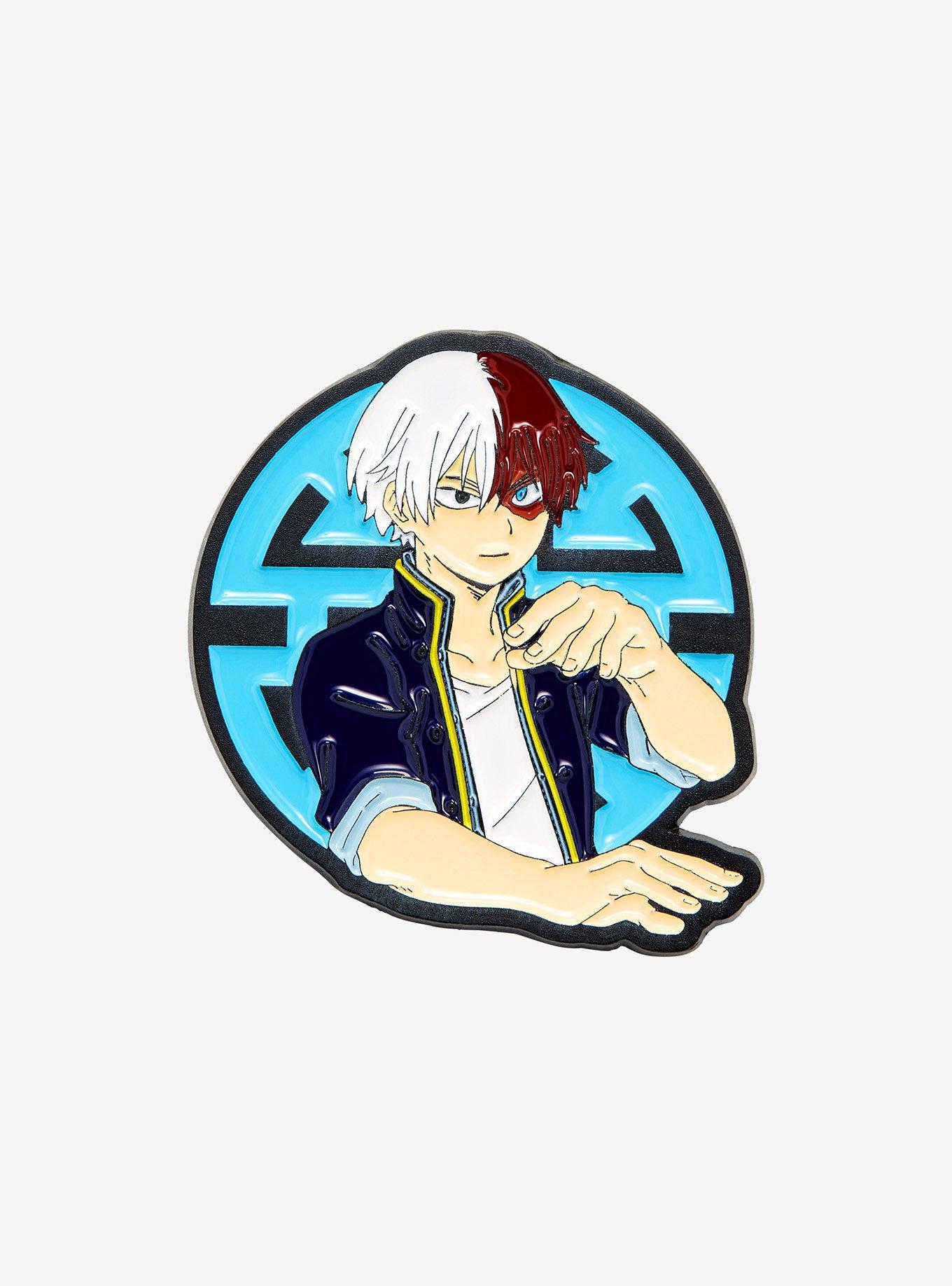 My Hero Academia Todoroki Fight Stance Enamel Pin, , hi-res