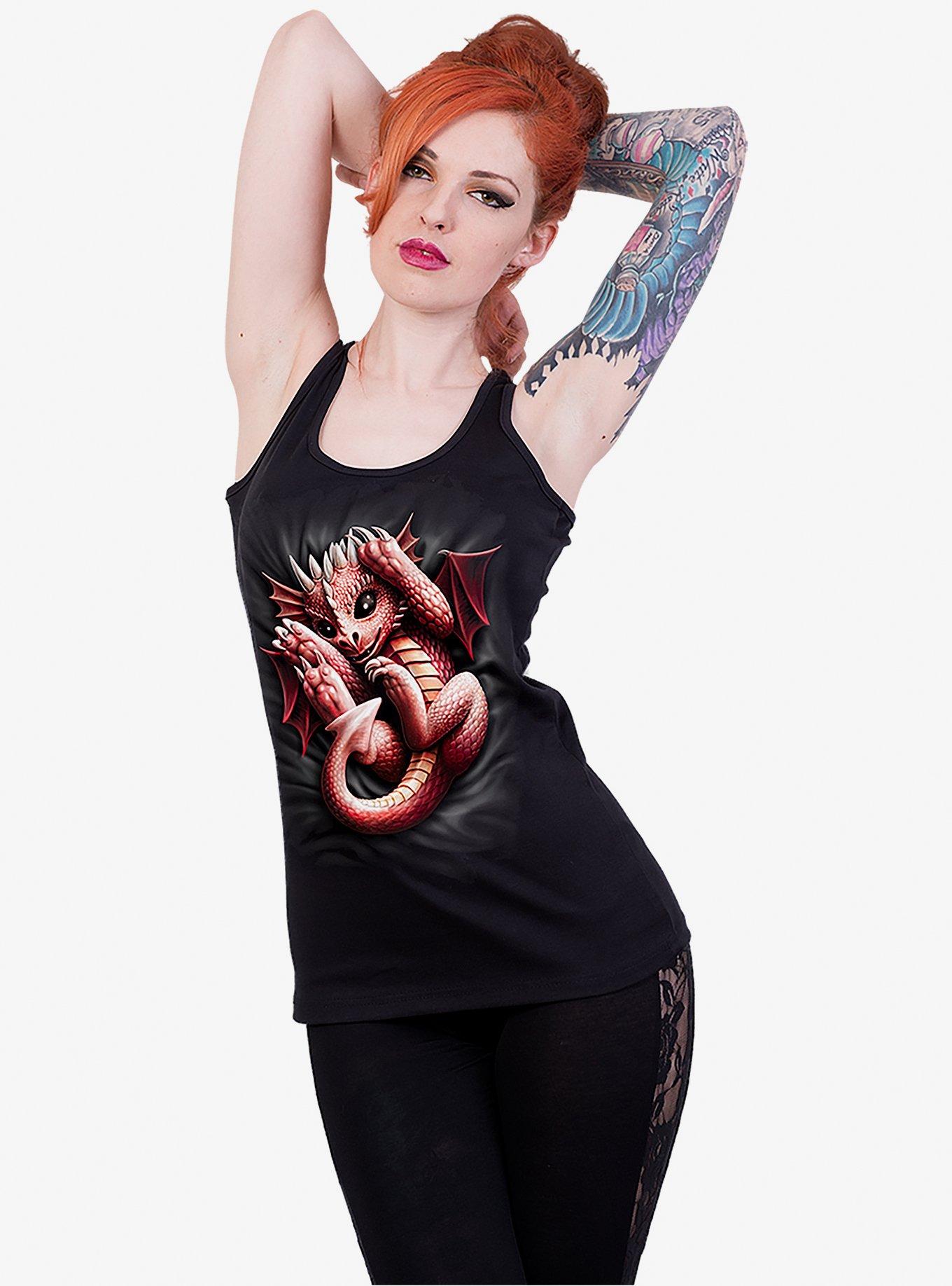 Whelp Racerback Tank, BLACK, hi-res