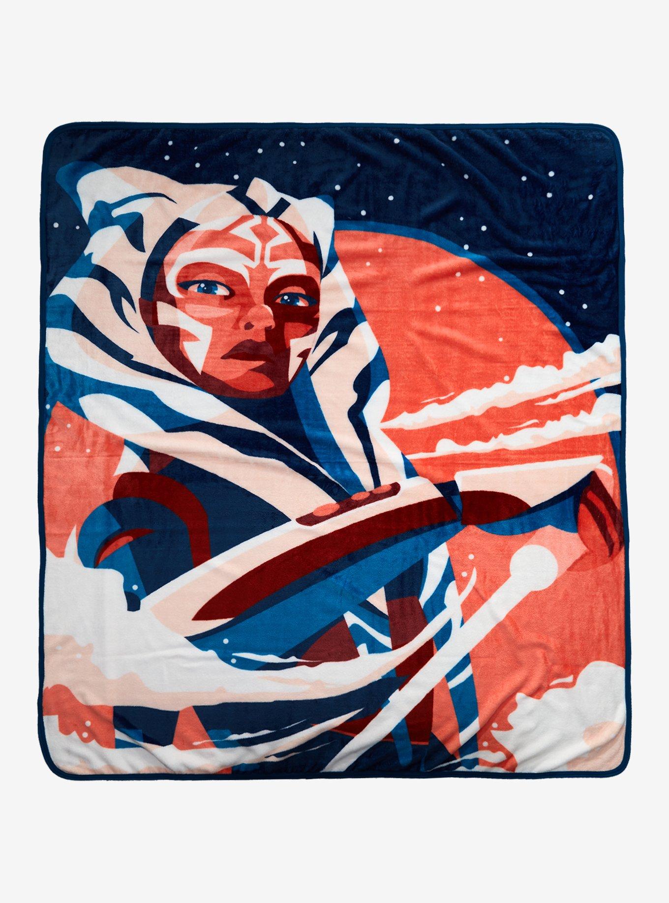 Star Wars Ahsoka Tano Tonal Throw Blanket - BoxLunch Exclusive, , hi-res