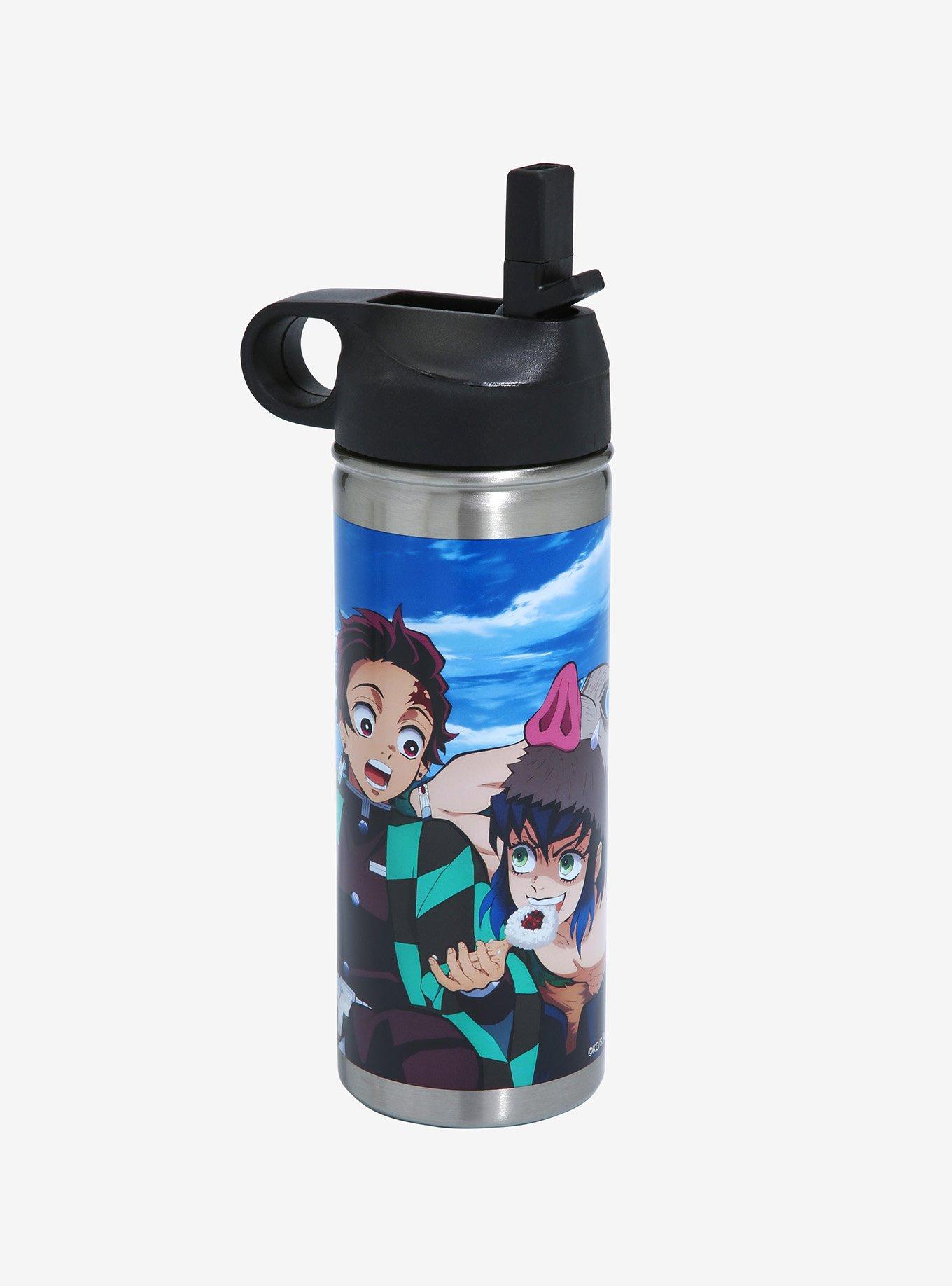 Demon Slayer: Kimetsu no Yaiba Mealtime Group Portrait Water Bottle, , hi-res