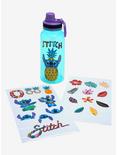 Disney Lilo & Stitch Tropical Sticker Water Bottle with Stickers, , hi-res