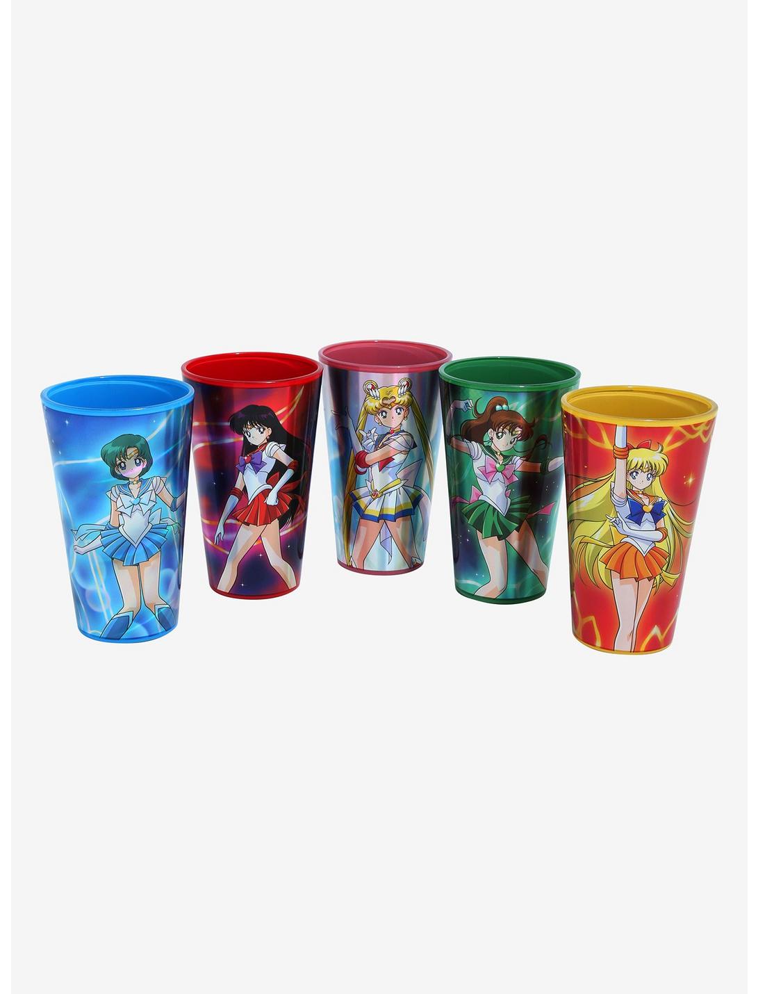 Sailor Moon Sailor Guardians Character Portraits Pint Glass Set , , hi-res
