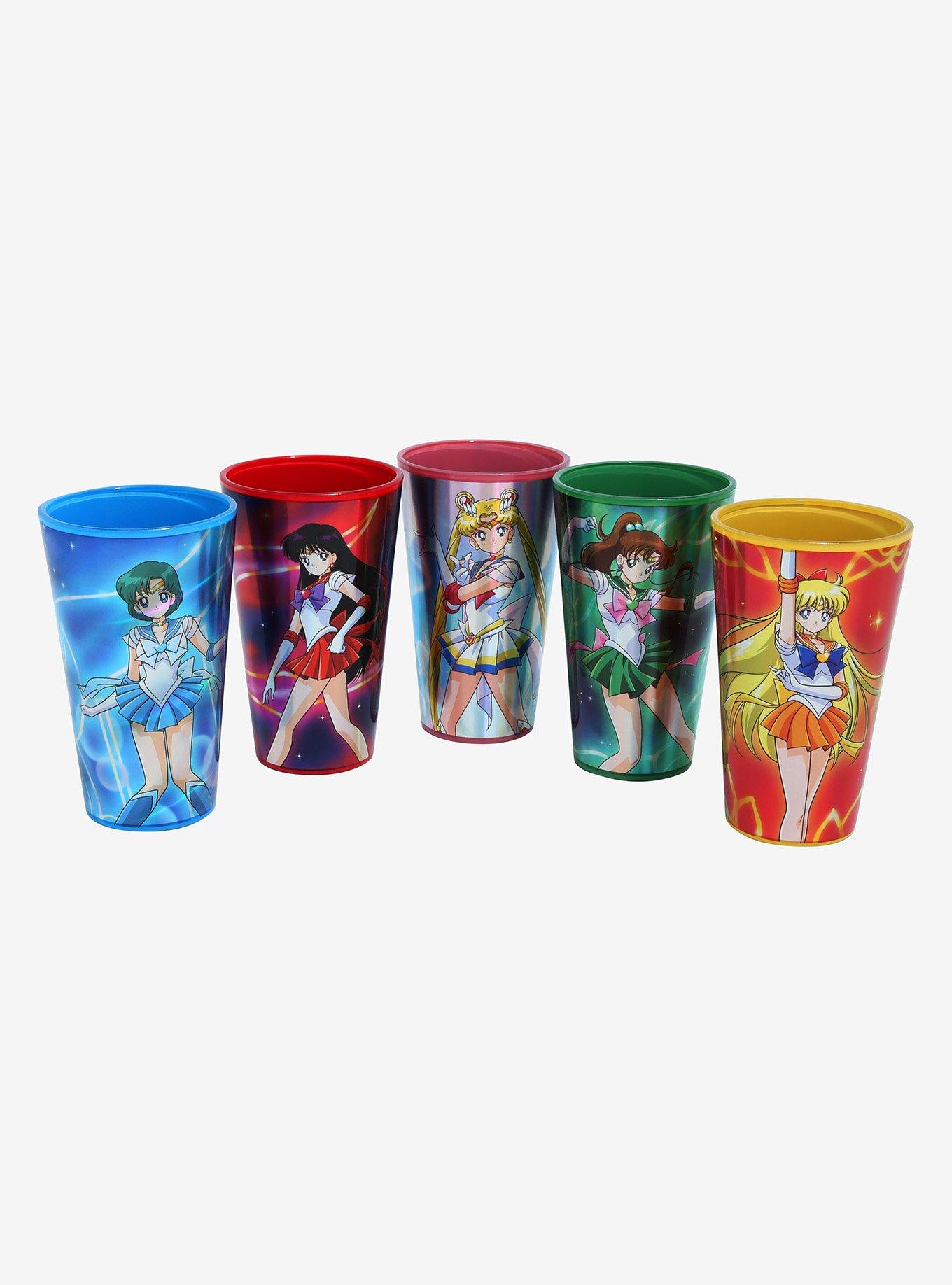 Sailor Moon Sailor Guardians Character Portraits Pint Glass Set , , hi-res