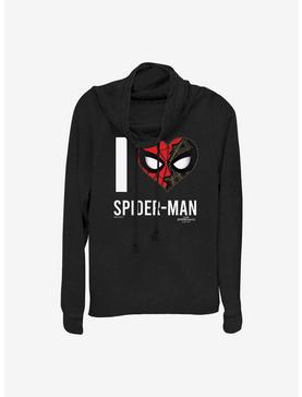 Marvel Spider-Man I Heart Spider-Man Cowlneck Long-Sleeve Girls Top, , hi-res