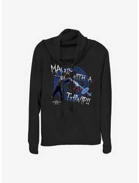 Marvel Spider-Man Magic With A Thiwip Cowlneck Long-Sleeve Girls Top, , hi-res