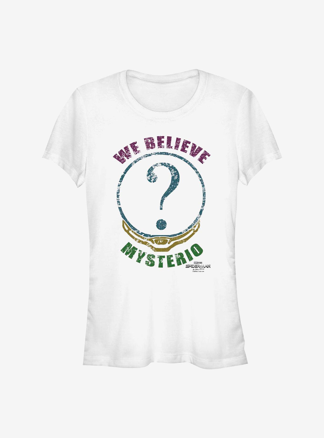 Marvel Spider-Man We Believe Mysterio Girls T-Shirt, WHITE, hi-res