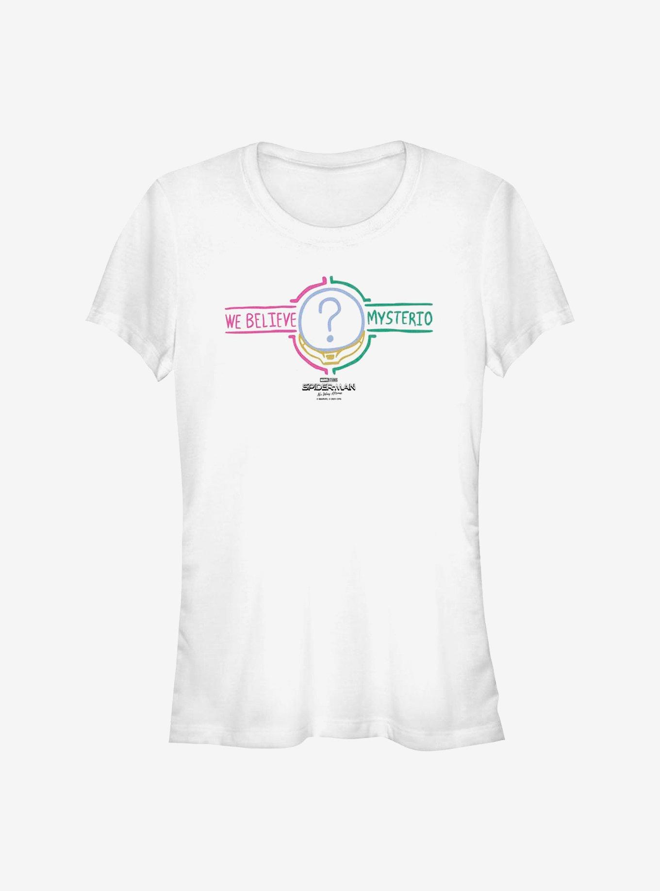 Marvel Spider-Man We Believe Mysterio Text Girls T-Shirt, , hi-res