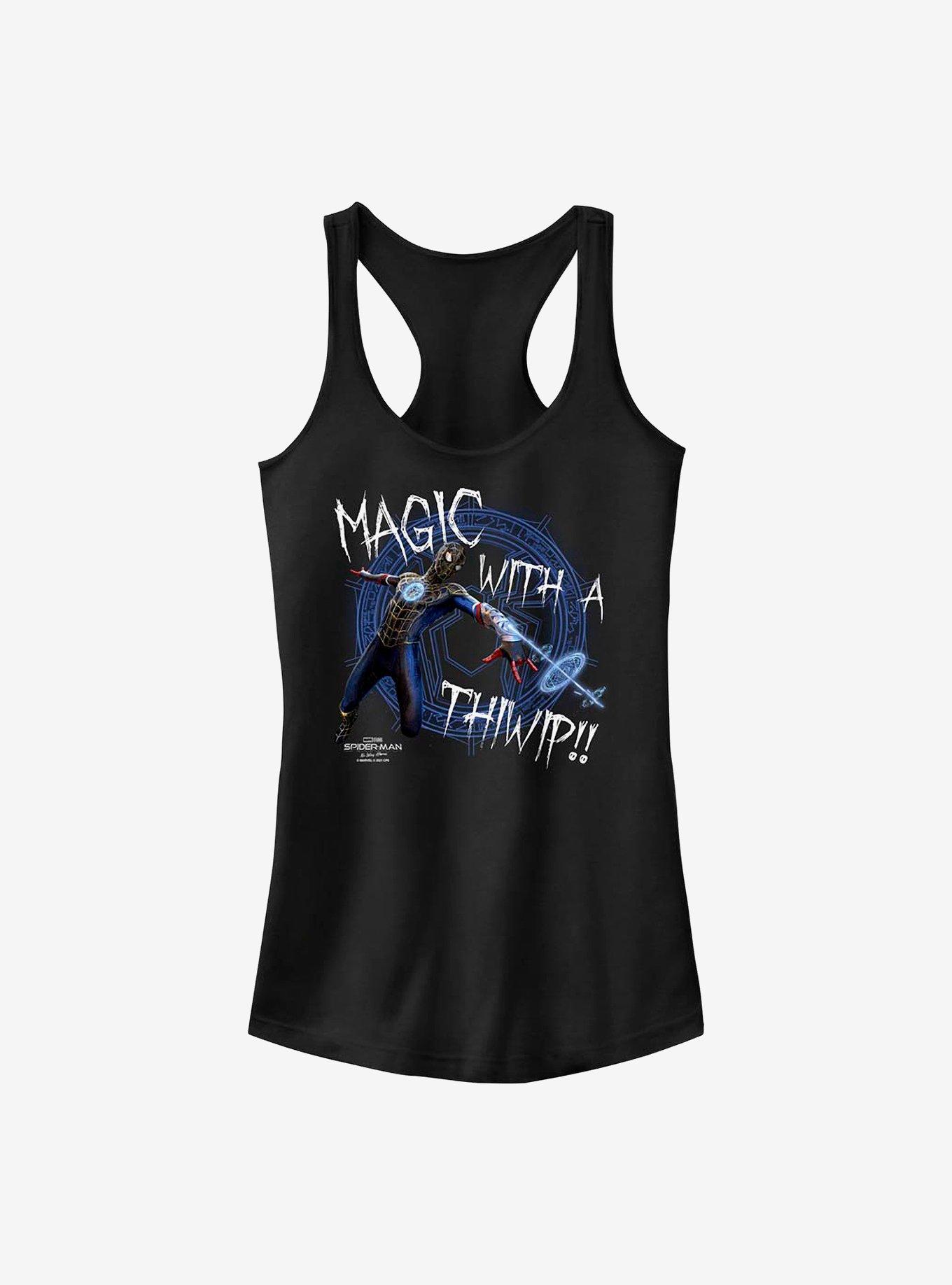 Marvel Spider-Man Magic With A Thiwip Girls Tank, BLACK, hi-res