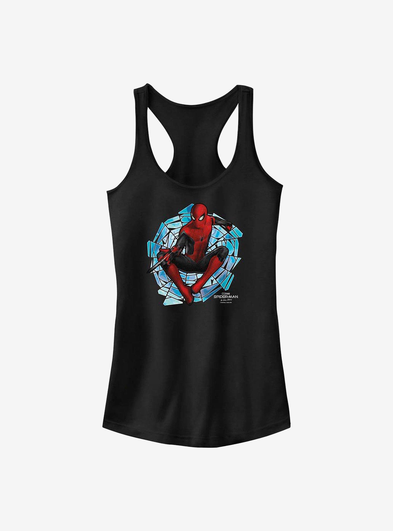 Marvel Spider-Man Spinning Webs Girls Tank, BLACK, hi-res
