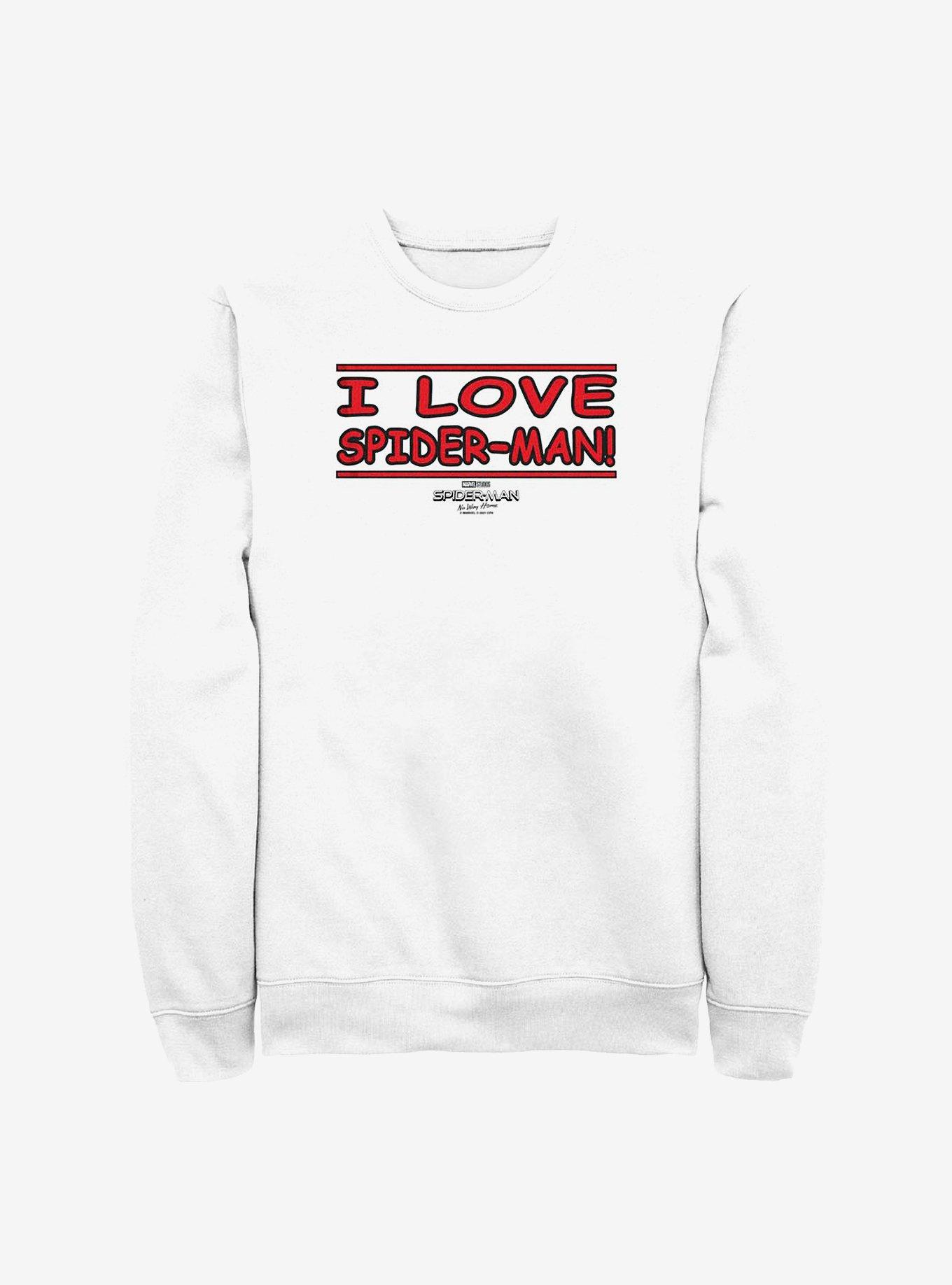 Marvel Spider-Man I Love Spider-Man Crew Sweatshirt