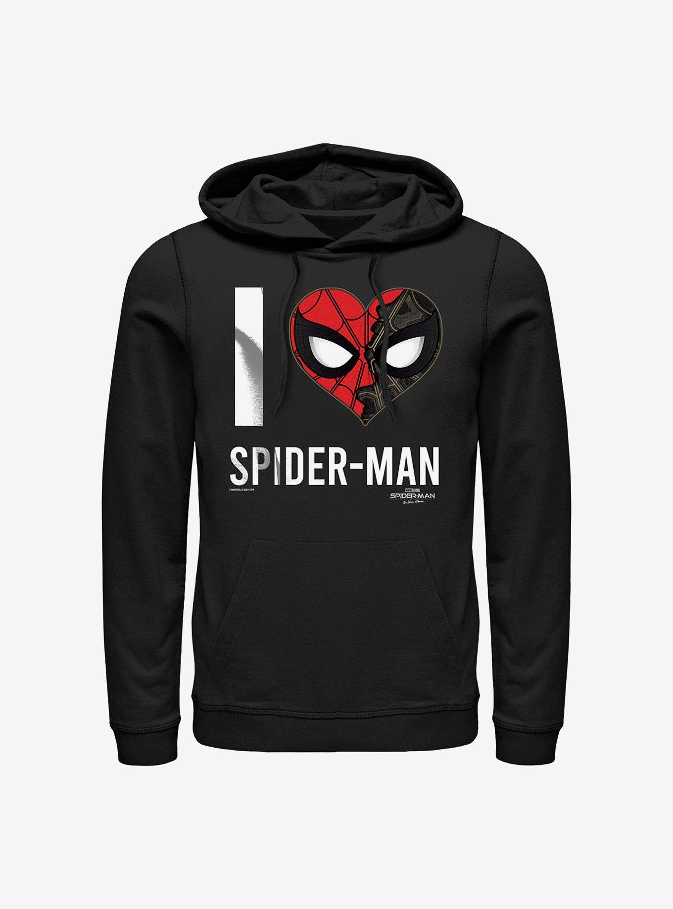 Marvel Spider-Man I Heart Spider-Man Hoodie, BLACK, hi-res