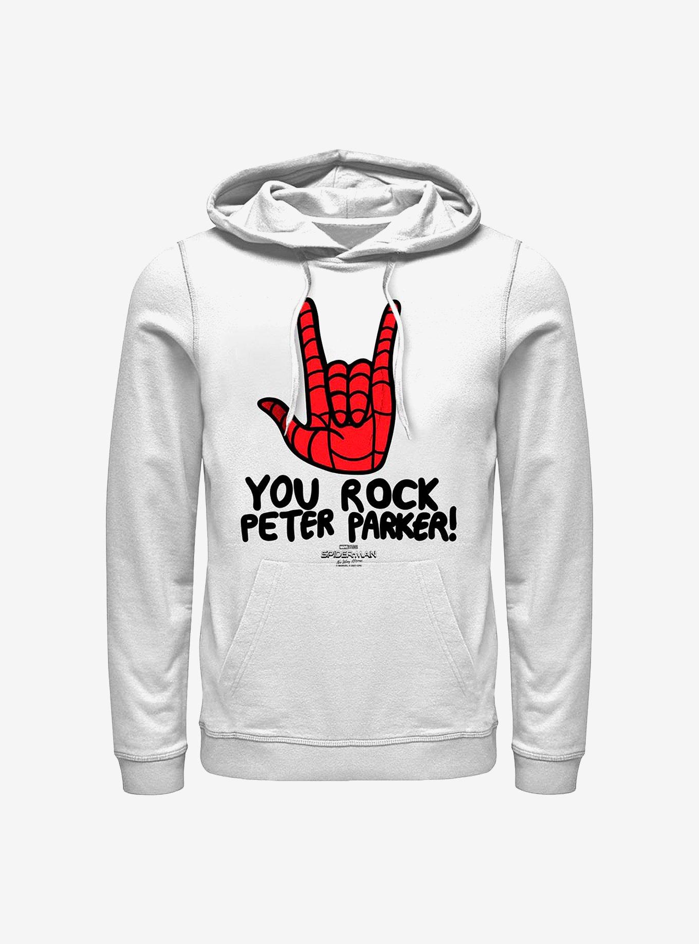 Marvel Spider-Man Parker Rocks Hoodie, WHITE, hi-res