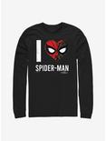 Marvel Spider-Man I Heart Spider-Man Long-Sleeve T-Shirt, BLACK, hi-res