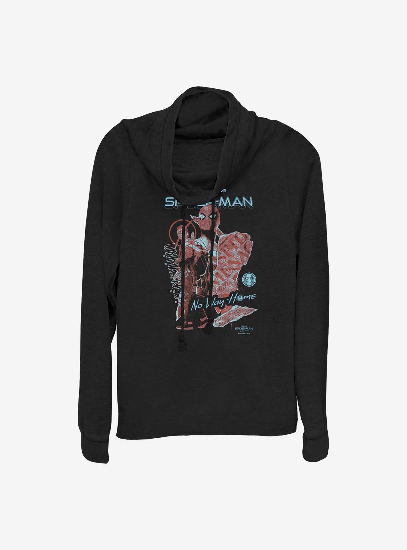 Marvel Spider-Man Peter Parker Is Spider-Man Cowlneck Long-Sleeve Girls Top, , hi-res
