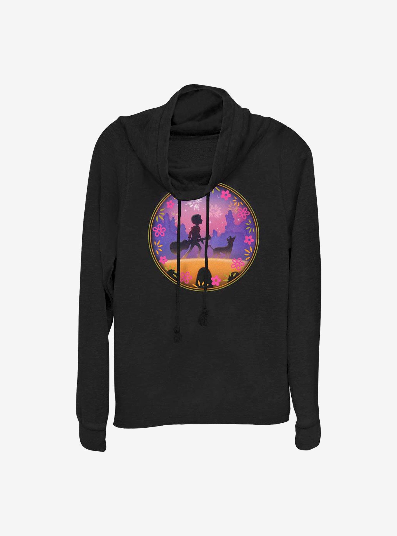 Disney Pixar Coco Bridge Remember Me Cowlneck Long-Sleeve Girls Top, , hi-res