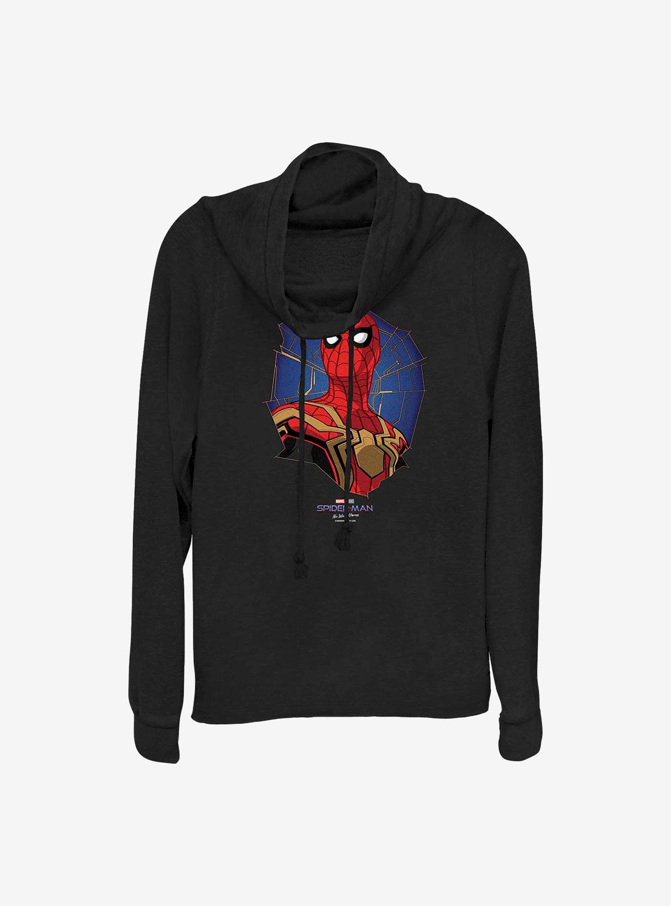 Marvel Spider-Man Web Of A Hero Cowlneck Long-Sleeve Girls Top, , hi-res
