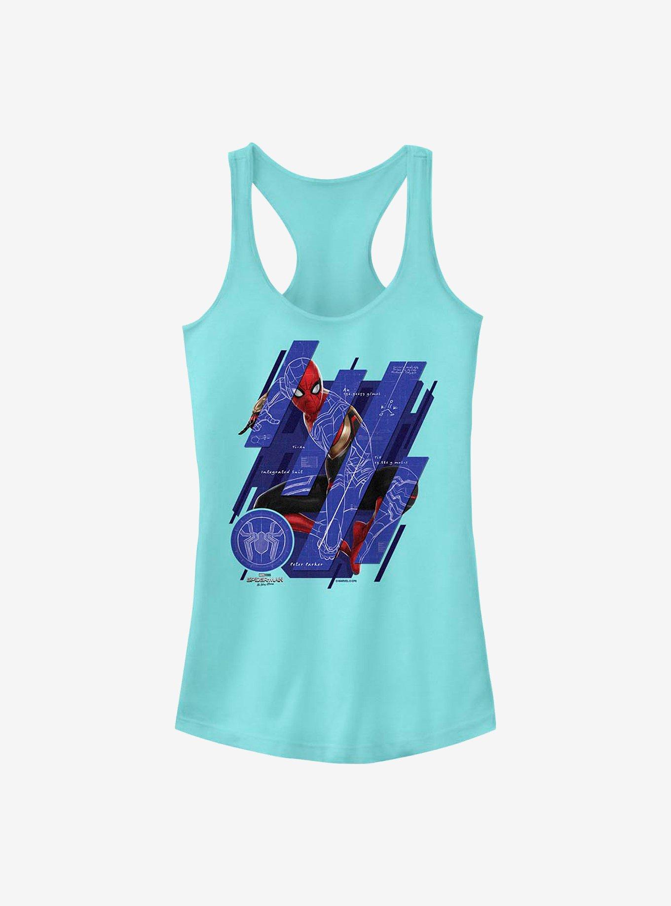 Marvel Spider-Man Schematic Panels Girls Tank, , hi-res