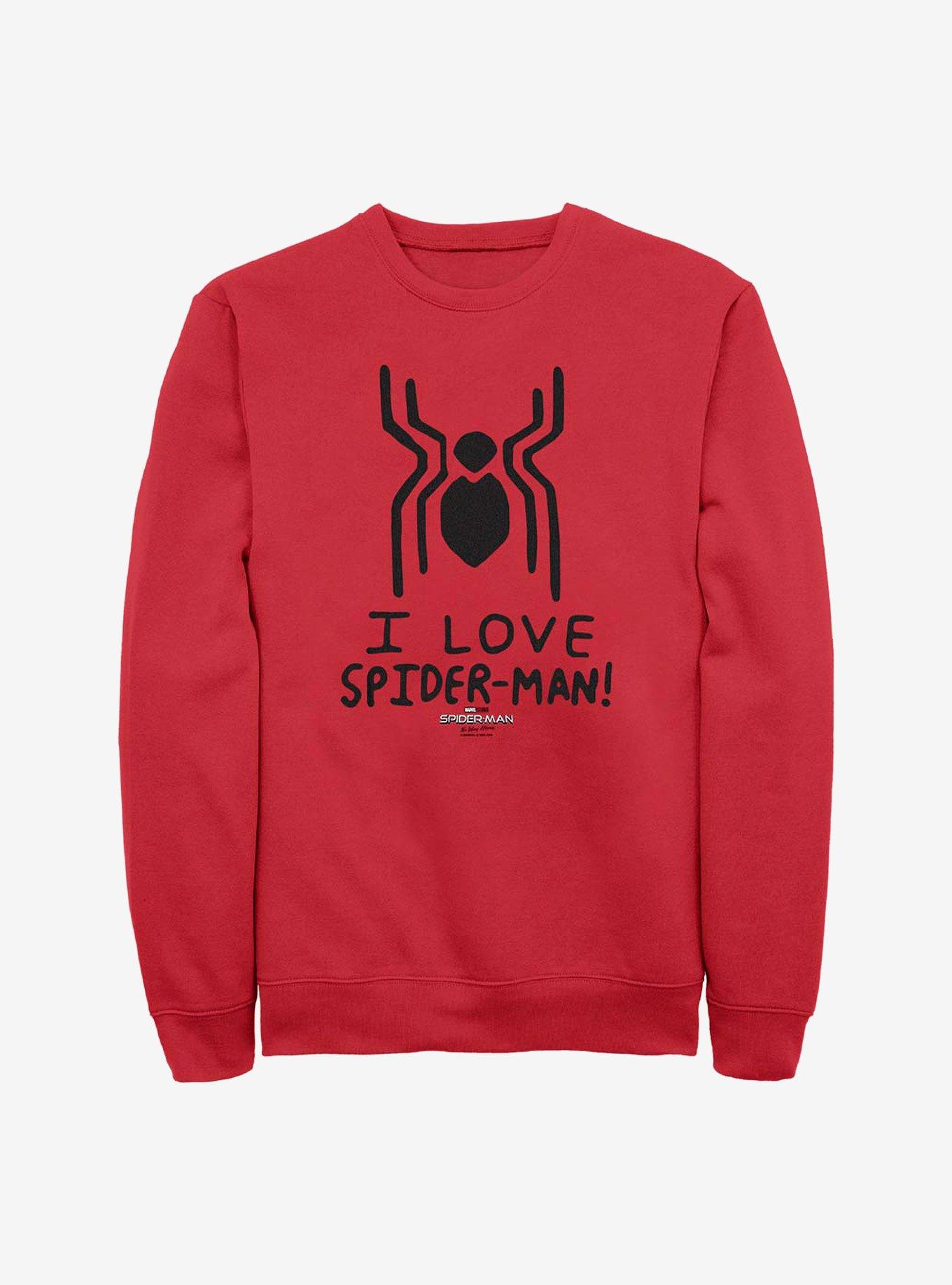 Marvel Spider-Man Spider Love Crew Sweatshirt, , hi-res