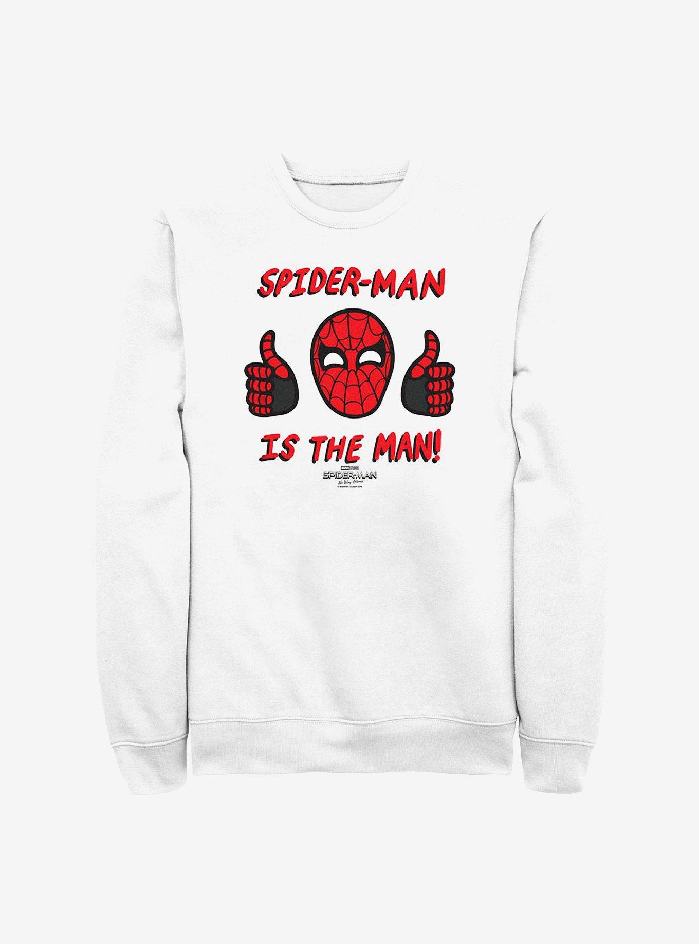 Marvel Spider-Man Spidey Is The Man Crew Sweatshirt, , hi-res