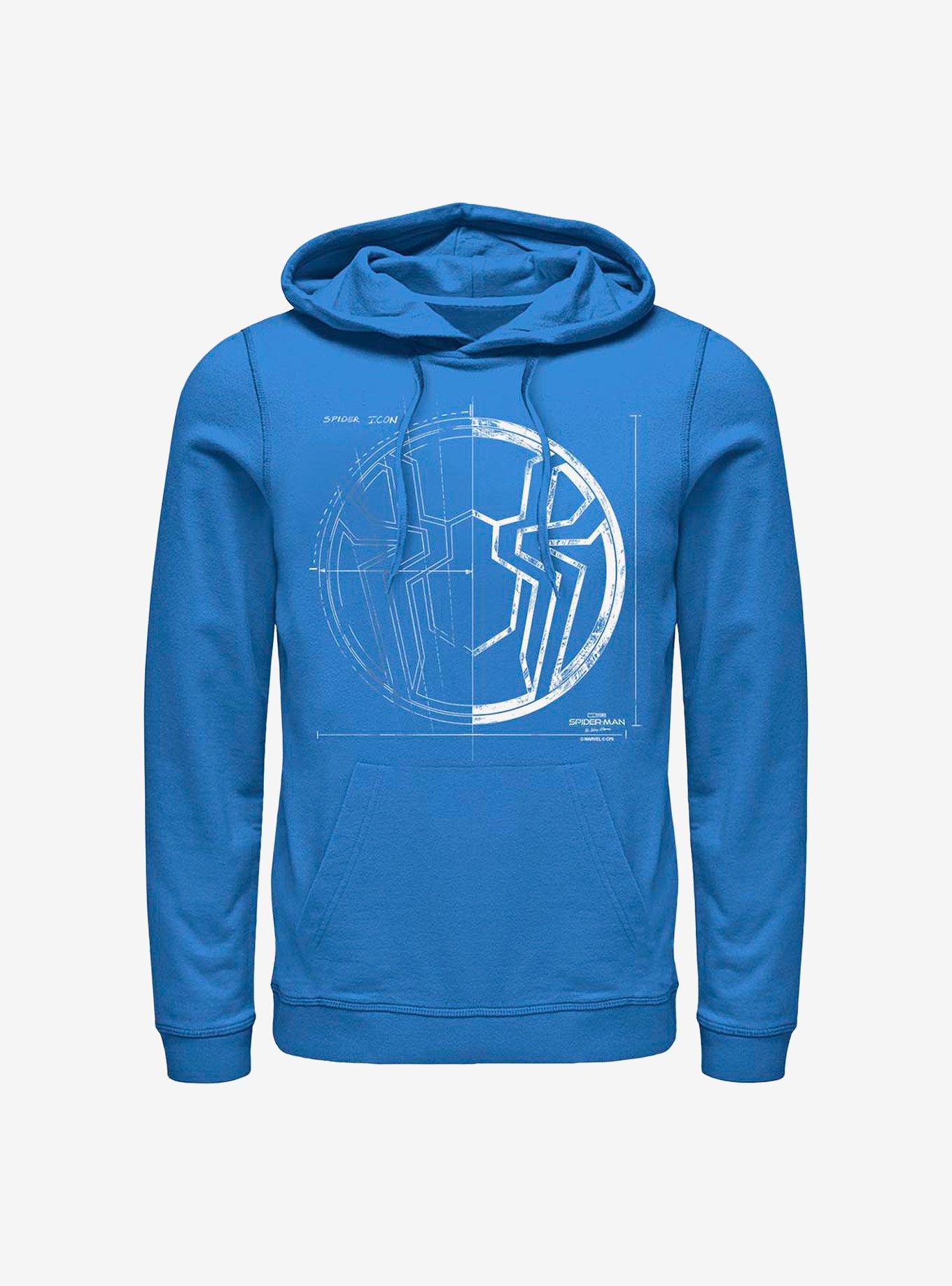 Marvel Spider-Man Grid White Hoodie, , hi-res