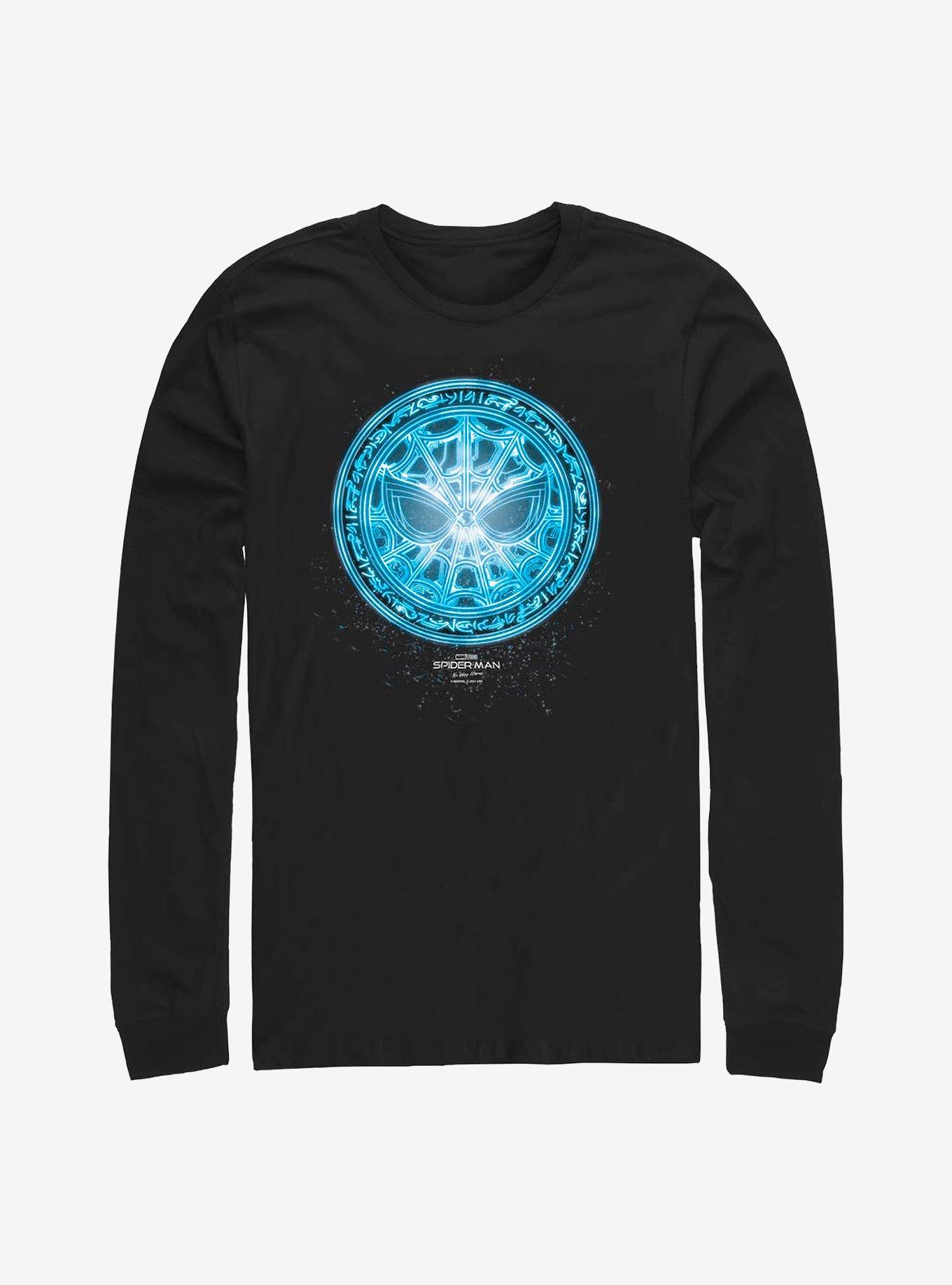 Marvel Spider-Man Blue Spidey Rune Long-Sleeve T-Shirt, BLACK, hi-res