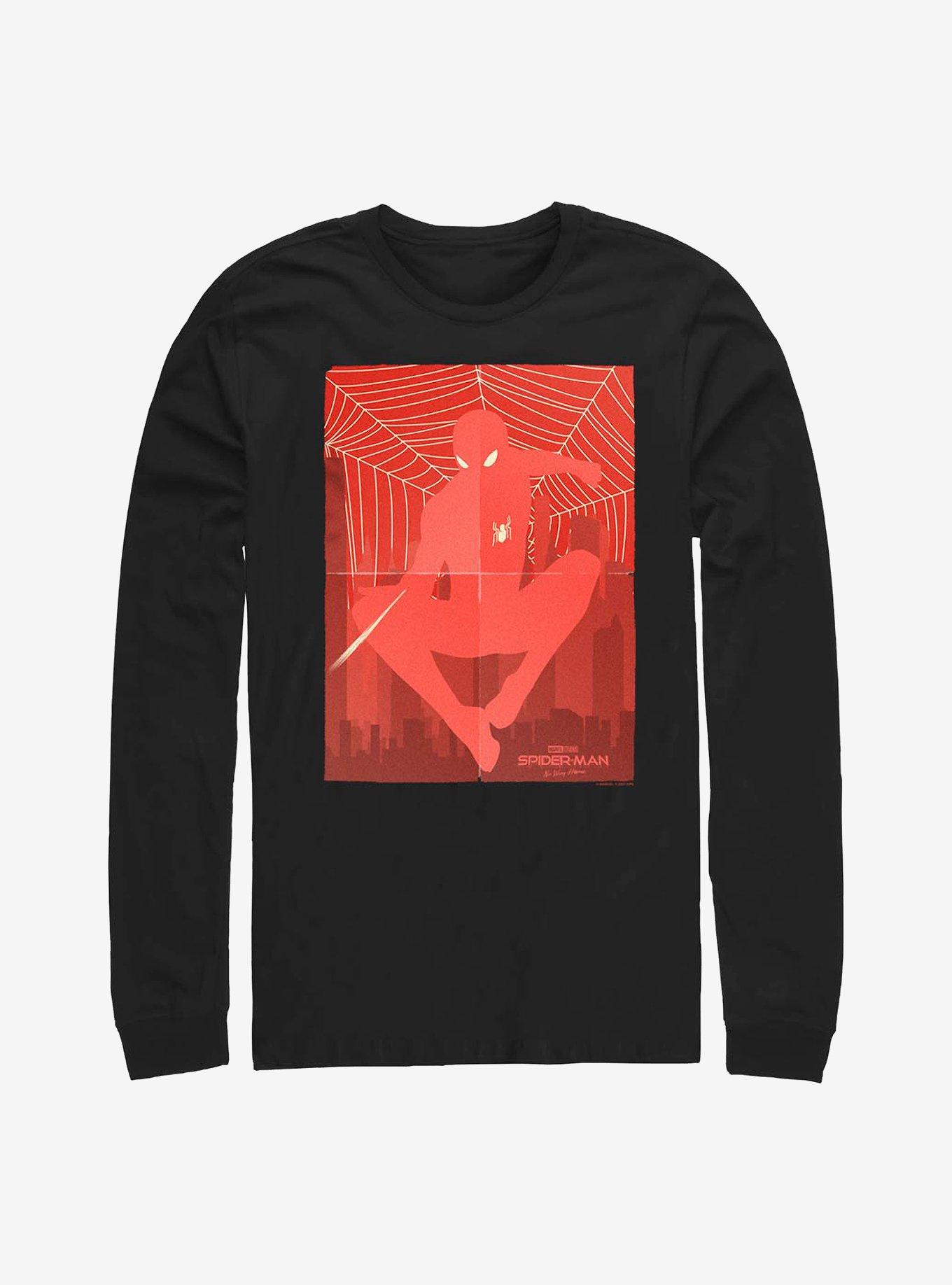 Marvel Spider-Man Hero Poster Long-Sleeve T-Shirt, BLACK, hi-res